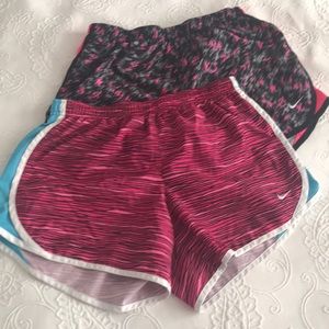 Girls Nike running shorts